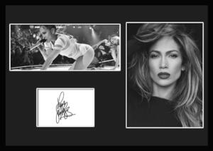 10種類!Jennifer Lopez/ジェニファー・ロペス/J. Lo/サインプリント&証明書付きフレーム/BW/モノクロ/ディスプレイ (2-3W)