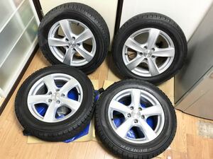 バリ溝 アウディ ベンツ フォルクスワーゲン AGA DUNLOP DSX-2 225/55R16 7J PCD112 5H ハブ径69.5