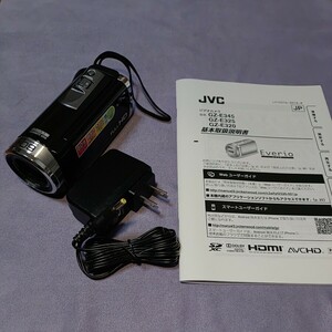 JVCビデオカメラGZ-E325-B Everio中古美品