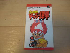 W★SFC 炎の闘球児 ドッジ弾平 説明書のみ ★送料84円
