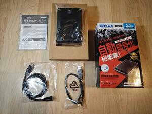 ☆★中古美品 IODATA ポータブルHDD HDPD-SUT2.0K 2TB★☆