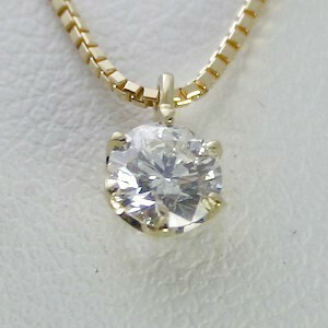 ダイヤモンド ネックレス K18 一粒 0.2ct 鑑定書付 0.223ct Dカラー SI1クラス VGカット CGL