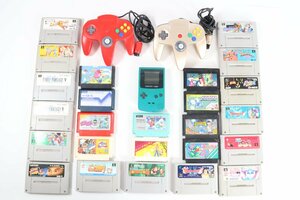 【28点】任天堂 ニンテンドー ゲームボーイカラー/スーパーファミコン/ファミコン ゲーム機 本体 カセット コントローラー まとめ 2042-AS