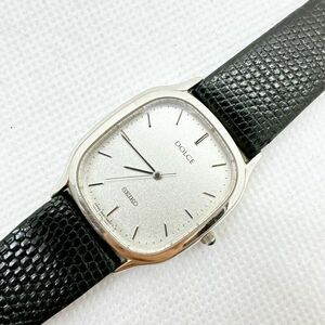 A2404-10-1 １円スタート クオーツ　稼働品　SEIKO DOLCE セイコードルチェ　レディース腕時計　ボーイズサイズ　シルバー　