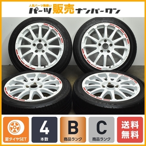 【シビック アコードに】RMP RACING GR12 17in 7J+48 PCD114.3 2021年製 グッドイヤー 205/50R17 GU インプレッサハッチバック C27 セレナ