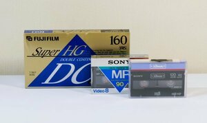 未開封*保管品【FUJIFILM/SONY】VHSビデオテープ/T-160F DCHG*Hi8MP-120*P6-90MP