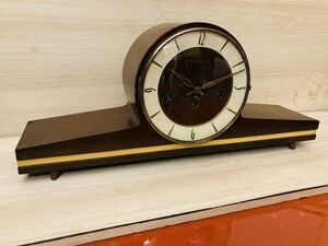 【1円〜】KIENZLE キンツレ アンティーク置時計 ミンスターチャイム 1960年代 ドイツ製 【要メンテナンス】