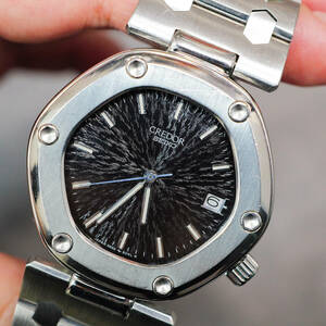 SEIKO 1st クレドール ロコモティブ ジェラルドジェンタ デザイン 腕時計 ヴィンテージ セイコー ロイヤルオーク ノーチラス
