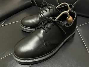 極美品 Dr.Martens ドクターマーチン AW004 PC03M UK8≒27cm レザーシューズ ドレスシューズ プレーントゥ ブラック メンズ 3ホール