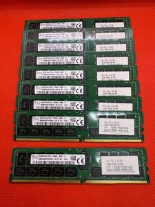 SKhynix 32GB 2Rx4 PC4-2666V-RB2-11 サーバー用DDR4メモリ32GB 9枚セット計288GB 管15