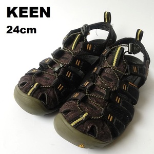 KEEN キーン★ブラックサンダル/レディス シューズ　靴24cm