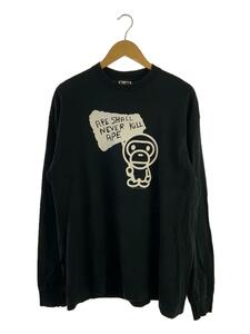 A BATHING APE◆長袖Tシャツ/XL/コットン/BLK