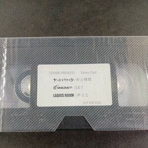 VHS-13】YOSHIKI presents ~Extacy Clips~ レーディースルーム BEAST PICK2HAND 非売品ビデオテープ ！未開封品！