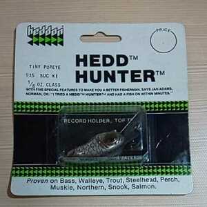 ヘドン タイニーポップアイヘッドハンター【HEDDON】グリーンチェックカード SUC デッドストック