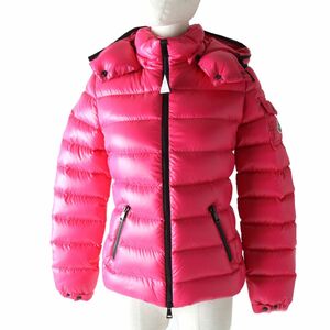 未使用品★国内正規品 2022年 MONCLER モンクレール BADY フード・ロゴワッペン付 ZIP UP ダウンジャケット ピンク 00 ハンガー・タグ付