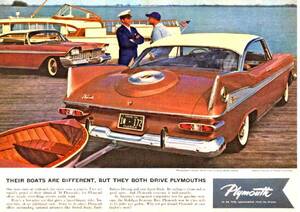 ◆1959年の自動車広告　プリムス1　PLIMOUTH