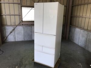 【美品・状態良好】東芝 TOSHIBA ノンフロン冷凍冷蔵庫 GR-U550FH(EW) 6ドア 551L 直接引き取り可(TS)　２０２２年製