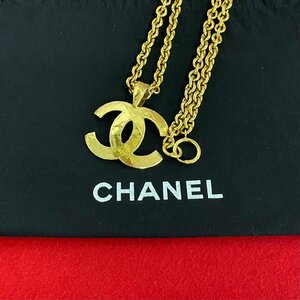 ほぼ未使用 希少品 コメあり CHANEL シャネル ヴィンテージ 94P ココマーク チェーン ネックレス ペンダント アクセサリー ゴールド 69817