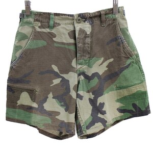 SALE★90s 米軍 U.S.ARMY ウッドランドカモ ショートパンツ カスタムXS★132 ショーツ オールド ミリタリー ハーフ カーゴ ボーイズ キッズ