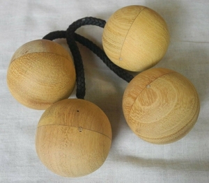 ジャックフルーツ（パラミツ）の木製 アサラト パチカ 二本セット 天然木 良音