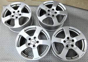 VW フォルクスワーゲン RINSPEED 中古ホイール 4枚/4本 リンスピード 7J-16 112/5H +50 14㎜ボルト対応 ハブ径 57位 1670 塗装剥がれ有