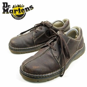 UK10　Dr.Martens　ドクターマーチン　3ホール　レザーシューズ　革靴　マーチン　ブラウン　ワークシューズ　/U5296