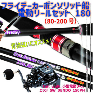 Friday CarbonSolid 船 CSF-180(80-200号)+エランSW DENDO 150PH セット(ori-funeset152)