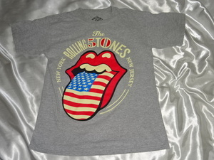 送料185円・M438■ ザ・ローリングストーンズ Tシャツ Ｍサイズ (c)2012　５０周年 NRE YORK NEW JERSEY　THE ROLLING STONES