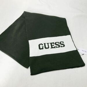 新品未使用タグ付き　GUESS マフラー カーキ　グリーン　ユニセックス