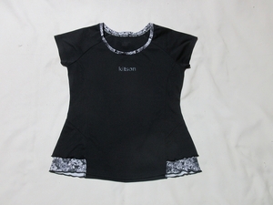 R-135★Kitson(キットソン)♪黒色/半袖Tシャツ(M)★