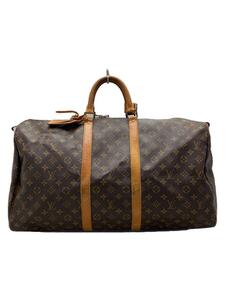 LOUIS VUITTON◆キーポル50_モノグラム・キャンバス_BRW/PVC/BRW/総柄