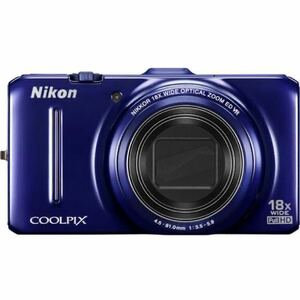 Nikon デジタルカメラ COOLPIX (クールピクス) S9300 ネイビーブルー デジカメ 写真 撮影 コンパクトデジタルカメラ 1602万画素 動作品