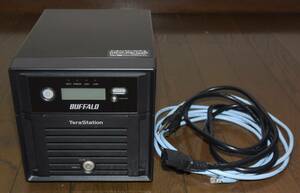 【動作確認済】 BUFFALO TeraStation TS-WX1.0TL/R1 500GBx2 1TB NAS REGZA レグザ 録画 LAN HDD AC/LANケーブル付き