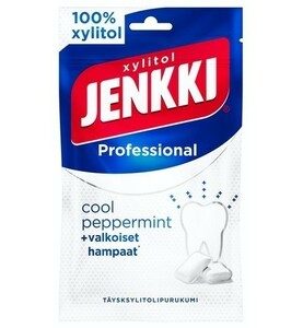 Cloetta Jenkki クロエッタ イェンキ プロ クール ペッパーミント味 キシリトール ガム 1袋×80g フィンランドのお菓子です