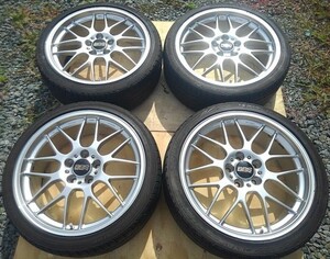 ☆BBS 鍛造 FORGED RG-R RG775H 245/35R19 8J 5H/PCD114.3 IS+42 夏タイヤ付ホイールセット アルファード,ヴェルファイヤ,エスティマ等☆