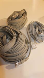 ★Ethernet Cables★インターネット　LANケーブル　薄型 FLAT LAN Cable 3つまとめて　USED IN JAPAN