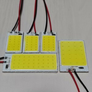 100系 ハイエース スーパーGL 超爆光！T10 LED ルームランプ COB全面発光 5個セット トヨタ /c24/c36/c18