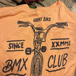 BMX・クラブ・ヴィンテージ　オールド　仕様Tシャツ　試着程度　ミディアム　送料無料　お値打ち品　インタレスティング　安価　送料無料