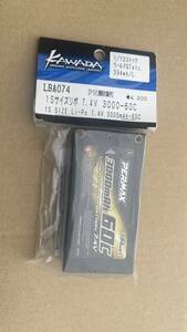 ④ 未開封 川田模型 カワダ LBA074 1Sサイズ リポ 7.4V 3000-60C LBA074 ショートリポ