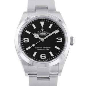 ロレックス エクスプローラー1 ランダムシリアル ルーレット 124270 ROLEX 腕時計 ウォッチ 黒文字盤 【安心保証】