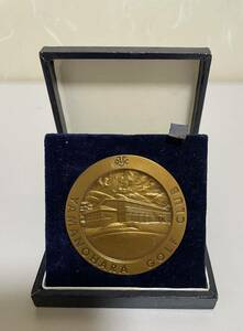 造幣局製　貨幣立体図案　メダル　記念メダル 貨幣模様　銅製 山の原ゴルフクラブ　1965 記念メダル