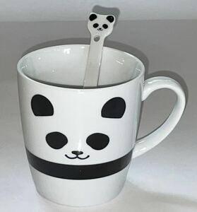 ◆パンダ◆【マグカップ ＆ パンダスプーン】陶磁器　未使用