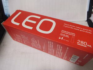 新品未使用 LEO レオ ステンレスボトル 280mL レッド LEO-280YD(R) cado カドー 水筒 保温保冷 マグボトル 管理Ｈ