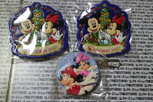 東京ディズニーランド パスポートケース(上部部分)×2 クリスマスファンタジーキーホルダー まとめてセット Q