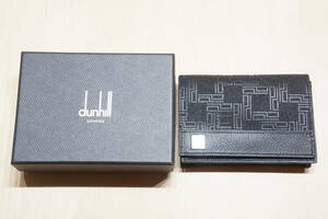 【B12-5U】 dunhill ダンヒル カードケース カード入れ 名刺入れ メンズ ブラック 箱入り