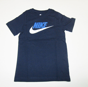 NIKE ナイキ AR5252 ランニング ジョギング ジュニア コットン Tシャツ ネイビー 150