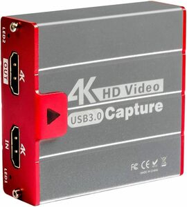 TreasLin キャプチャーボード 4K30fps HDMI USB3.0 ビデオキャプチャカード ゲーム 1080P 60FP