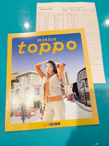 MITSUBISHI 三菱 MINICA TOPPO ミニカトッポ 1997年2月 カタログ 16ページ 瀬戸朝香