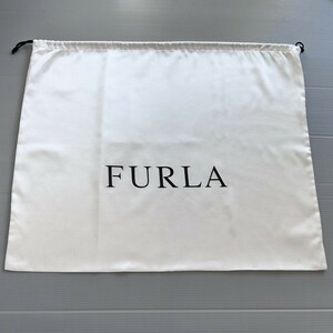 〔フルラ〕60×49cm 保存袋 巾着袋 布袋 保管袋 FURLA 正規品 ホワイト 大きめ 