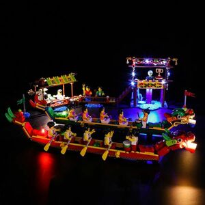 MOC LEGO レゴ ブロック 80103 互換 アジアンフェスティバル ドラゴンボートレース LED ライト キット DL008